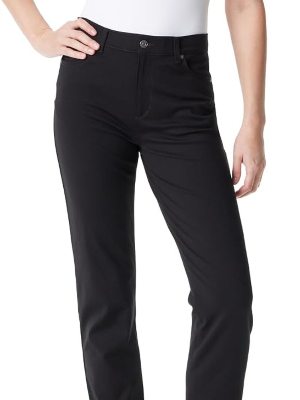 NWT Gloria Vanderbilt Amanda The Original Slimming Jean (12) Black